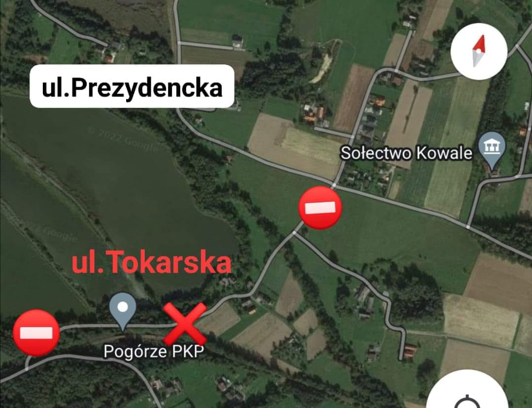 UWAGA!!! 29.06.2022 r. – Remont odcinka nawierzchni drogi wewnętrznej ul. Tokarskiej w Pogórzu.